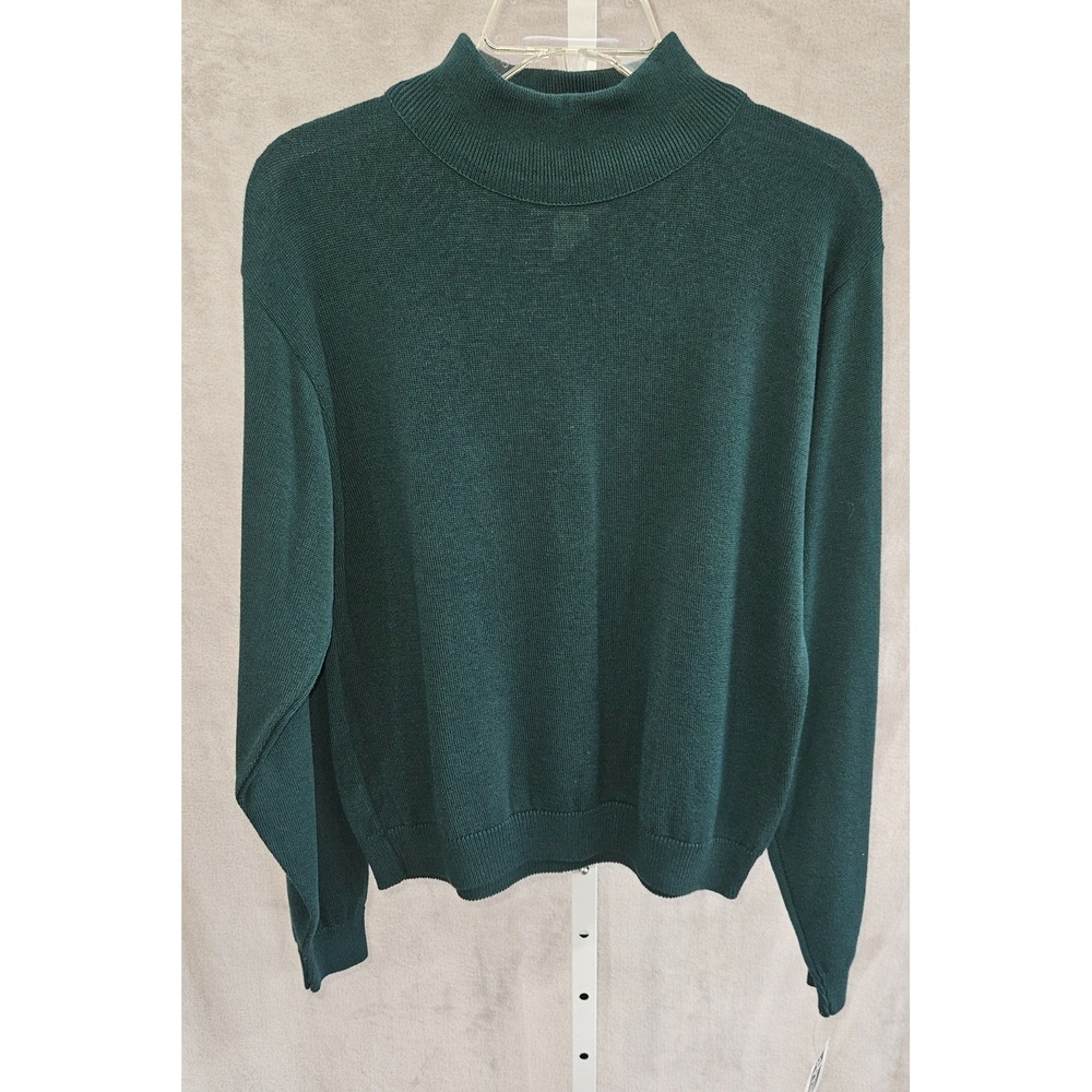 Pendleton Deadstock 100%‎ Cotton Mock Neck Sweater Made in USA Women's M NWT